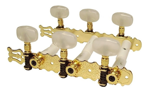 VAN GENT 29.01.G/P.1 gold clavijero para guitarra clasica