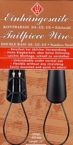 WITTNER 265916 tira cordal de acero para contrabajo tira cordal de acero para contrabajo 3/4 - 1/2 - 1/4