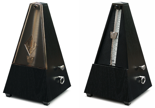 WITTNER 816K piramide metronomo de plastico con campana color negro