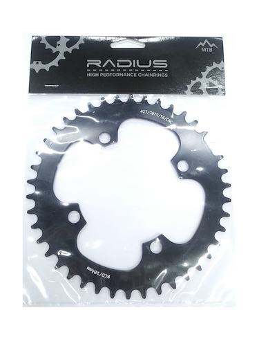 Monoplato Shun 9 10 11 V 42t Bcd 104  Alum 7075 Bicicleta Radius BCD104 42T - $ 42.634