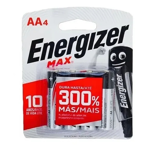Energizer MAX Pilas Alcalina AA X4 unidades