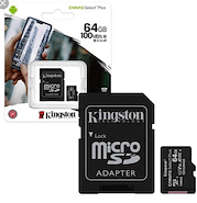 SDCS2/64GB MICRO SD 64GB KINGSTONE CNAVAS SELECT PLUS CLASE 10 100MB/S