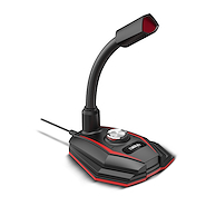 GAME-XMIC300 MICROFONO GAMER SOUL PLAYER USB FLEXIBLE XMIC 300 RED
