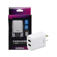 CVQ-XUSB2M CARG.VIAJERO DUO CHARGE X2 2.4A MICRO USB BLAN
