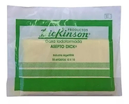 Gasa iodoformada al 10% 10 x 10 cm 16 trozos