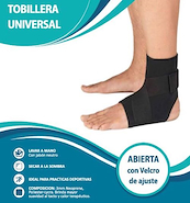 Tobillera universal con ajuste en 8 (abierta con velcro)  ALVEAR
