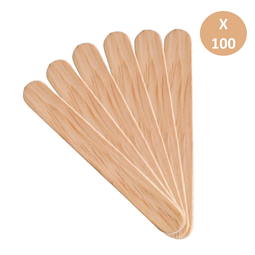 Bajalengua descartable de madera x 100 unidades Adulto AURINCO