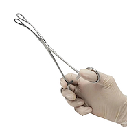 Pinza Foerster estriada Curva BELMED