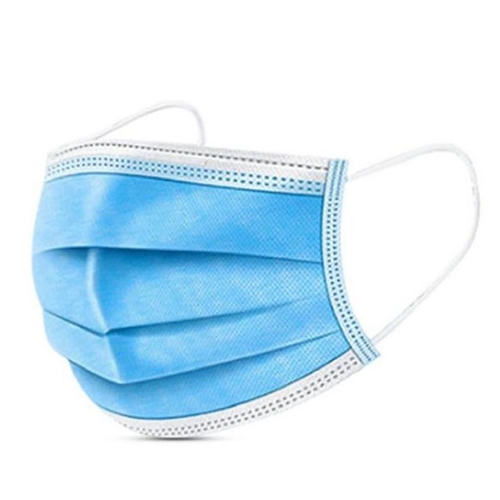 Barbijo triple capa c/elastico x 50 unidades Adulto BIOSHIELD