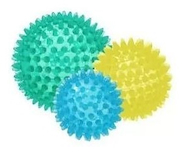 Pelota rehabilitacion 10 cm (Verde) Con pinches CAREQUIP