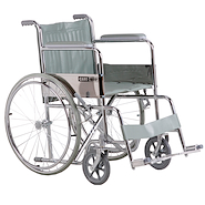 Silla de ruedas con pedanas y apoyabrazos fijos A117/41 cm (100 kg) CAREQUIP