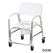 Inodoro de aluminio con ruedas para ducha  CAREQUIP