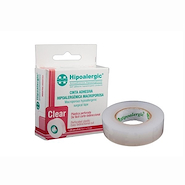 Cinta adhesiva plástica hipoalergic  CLEAR
