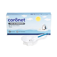 Test de embarazo tira W1-S c/recipiente CORONET