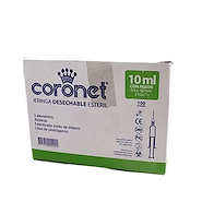 Jeringa 10 ml c/aguja x 100 unidades  CORONET
