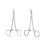 Pinza Halstead Mosquito s/diente curva DUKE