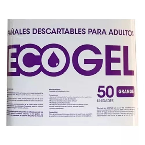 Pañal con gel x 50 unidades Adulto ECOGEL