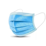Barbijo triple capa c/elastico x 10 unidades Adulto EUROMIX