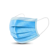 Barbijo triple capa c/elastico x 50 (Bolsa) Adulto EUROMIX