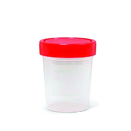 Frasco esteril plastico recolector x 100 unidades 125 ml EUROMIX