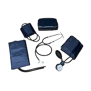 Tensiometro aneroide c/estetoscopio triple brazal Obeso+Adulto+Pediatrico EUROMIX