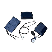 Tensiometro aneroide c/estetoscopio doble brazal Adulto+Obeso EUROMIX