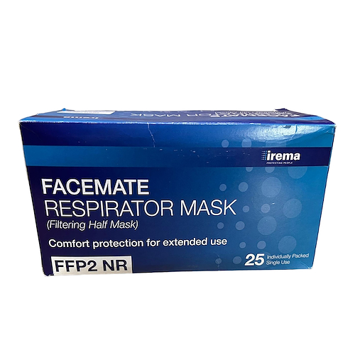 Barbijo tipo N95 FFP2-NR 94% x 25 unidades  IREMA