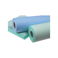 Papel crepe grado medico verde bobina  KIMS
