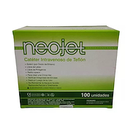 Cateter I.V. periferico x 100 unidades Teflon NEOJET