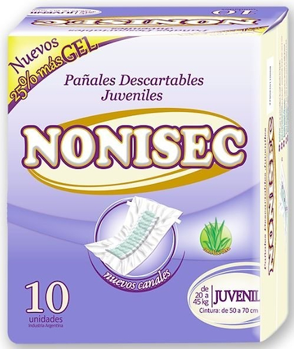 Pañal x 10 unidades Juvenil NONISEC