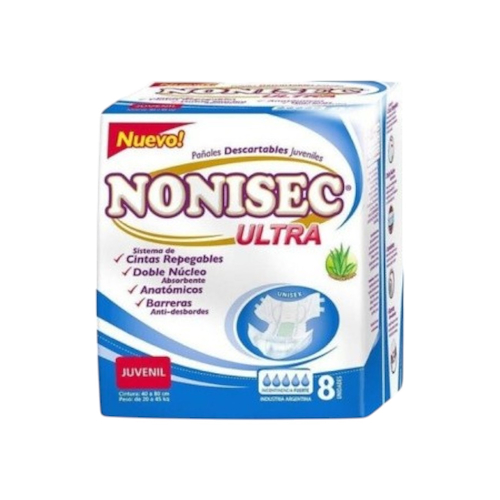 Pañal anatomico x 8 unidades Juvenil NONISEC