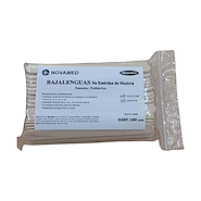 Bajalengua descartable de madera x 100 unidades Pediatrico NOVA MED
