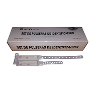 Set pulsera identificatoria blanca x 50 unidades Madre e hijo NOVA MED
