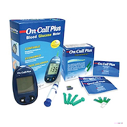 Medidor de glucosa + 400 tiras reactivas  ON CALL PLUS