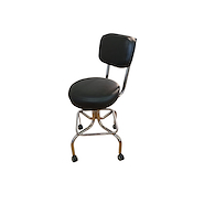 Taburete regulable rodante Con respaldo PIERO