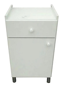 Mesa de luz con cajon y botinero Melamina PIERO