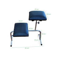 Asiento helicoptero p/pedicura con posa pie regulable  PIERO