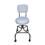 Taburete regulable rodante Con respaldo PIERO