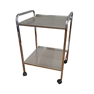 Carro curaciones acero inox 50x50x75h cm 2 planos PIERO