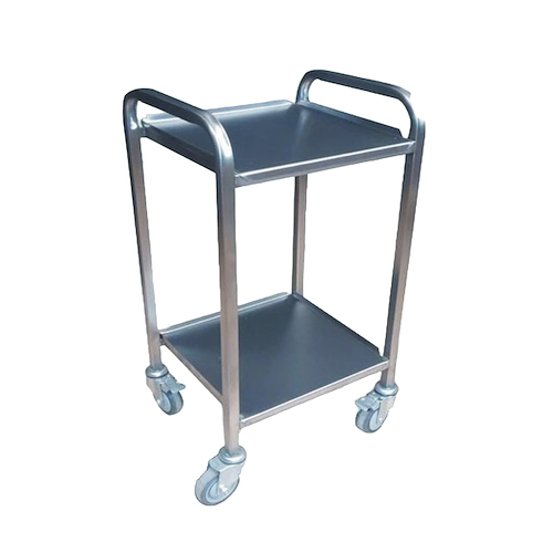 Carro curaciones acero inox c/ruedas 50x50x75h cm 2 planos PIERO
