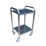 Carro curaciones acero inox c/ruedas 50x50x75h cm 2 planos PIERO