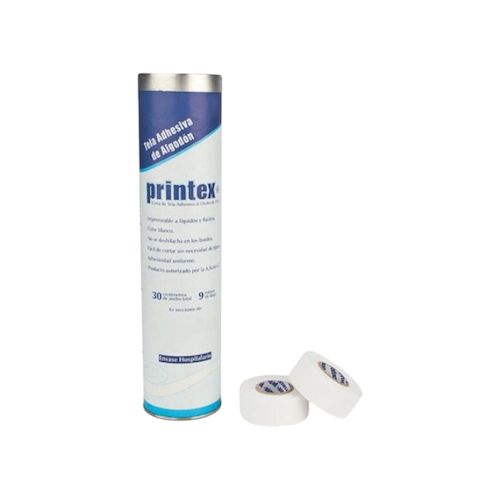 Tela adhesiva x 12 rollos Oxido Zinc PRINTEX