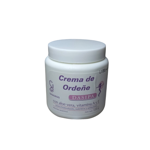 Crema ordeñe con aloe + vitamina A y E 120 grs SANADROG