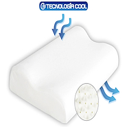 Almohada viscoelastica cervical standard ventilada tela Jackard SCHWARTZ