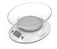 Balanza digital de cocina con recipiente plastico BC301 SILFAB