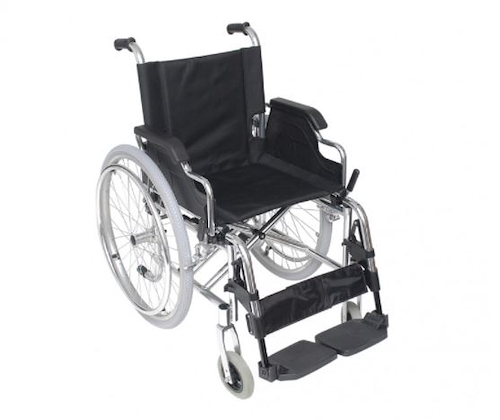 Silla de ruedas aluminio (ruedas traseras inflables) S3007/46 cm (100 kg) SILFAB