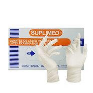 Guante de latex x 100 unidades  SUPLIMED