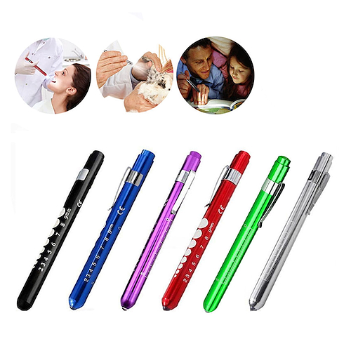 Linterna examen Led (colores) x 10 unidades Luz calida TENSO