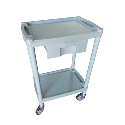 Carro ABS c/ruedas de 10 cm 56x38,5x82 cm 2 planos + 1 cajon VRH