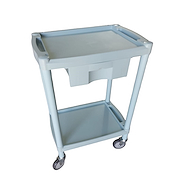 Carro ABS c/ruedas de 10 cm 56x38,5x82 cm 2 planos + 1 cajon VRH